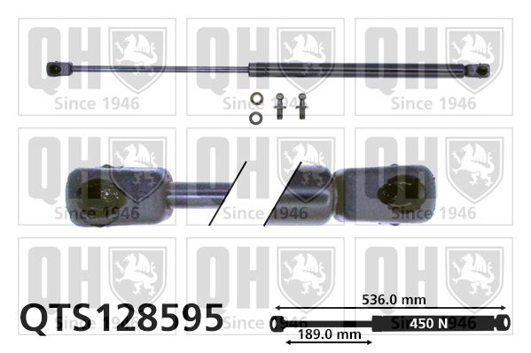 QUINTON HAZELL dujinė spyruoklė, bagažinė QTS128595